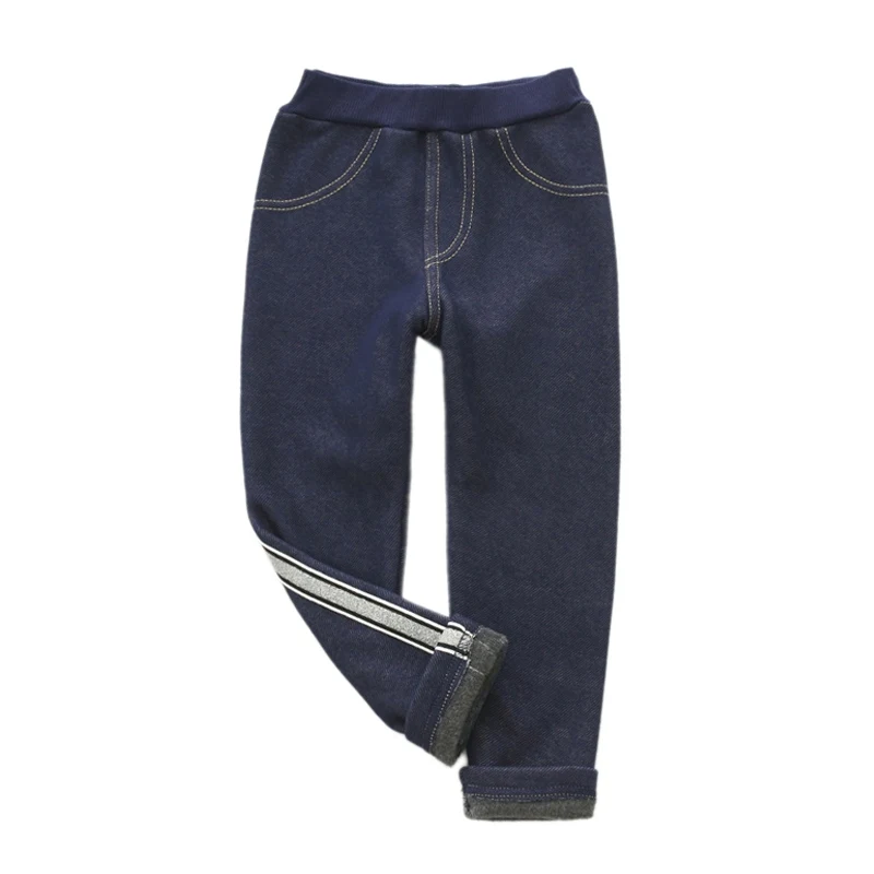 as show Leggings For Girls New Winter Children Thickening Pants Long Trousers For Kids Baby Skinny Pencil Pants - Color: as show