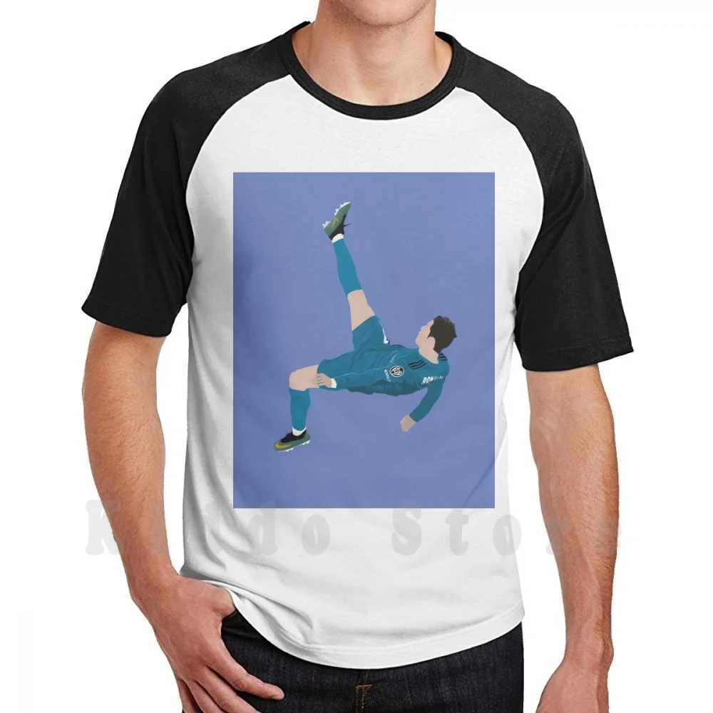 Iconic Goal Contro T Shirt Uomo Cotone Cotone S-6Xl Portogallo Sramos Gareth Bale Leo Ronaldo Cristiano Mo Salah Erling