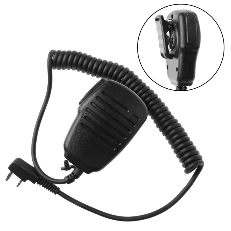 2-контактный PTT Динамик микрофон для BAOFENG UV-5R RETEVIS H777 радио иди и болтай Walkie Talkie