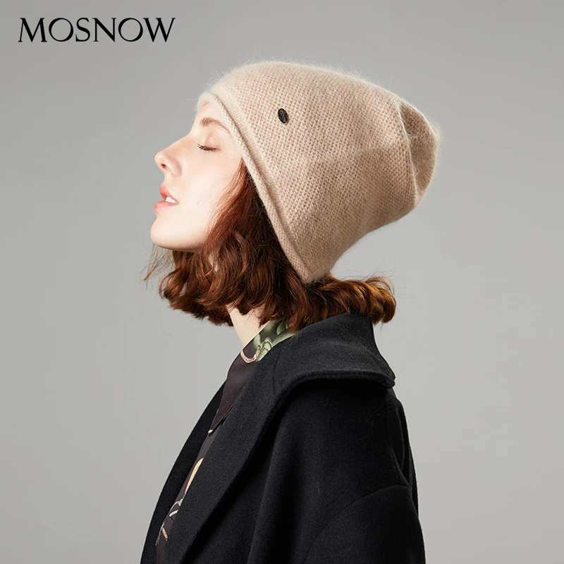 

Female Beanies Winter Hat Women's Soft Caps New Brand Beanie Adult High Quality Autumn Rabbit Fur Hat Lady Solid Casual Bonnet