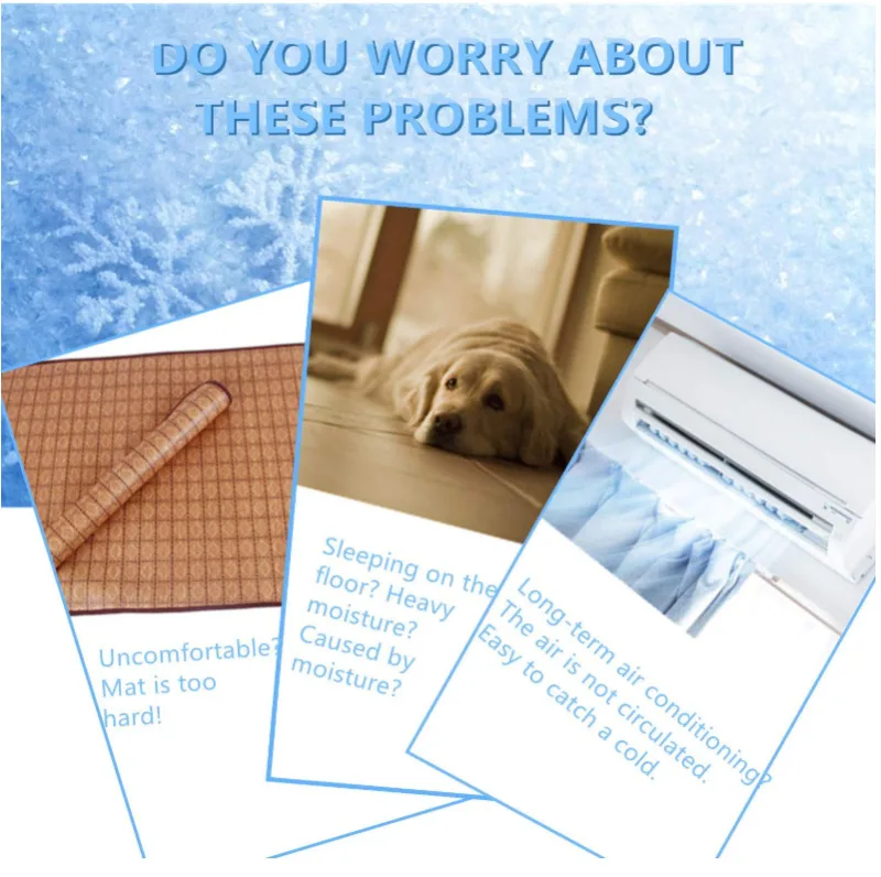 Хит 3 цвета летний охлаждающий коврик для питомцев холодная гелевая Подушка