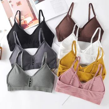 

Wireless Tube Bra Hollow Out Cotton Bralette Comfort Sexy Lingerie Crop Top Women Tube Top Seamless Underwear Crop Top Female