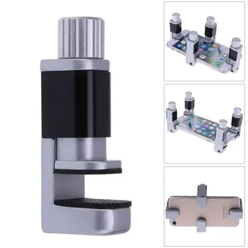 

4pcs Adjustable Metal + Plastic + Rubber Clip Fixture LCD Sn Fastening Clamp For Iphone Samsung iPad Tablet Cell Phone Repai