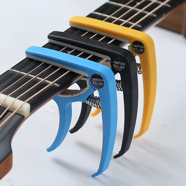 Capodastre de guitare électrique classique acoustique en plastique, 6  cordes, pince de réglage, accessoires pour instruments de musique -  AliExpress