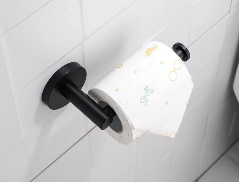 Description Picture 6 of itemWall Mounted Bathroom Organizer Stainless Steel Toilet Paper Holder Toilet Brush Holder Tooth Brush Holder Towel Ring Robe Hook