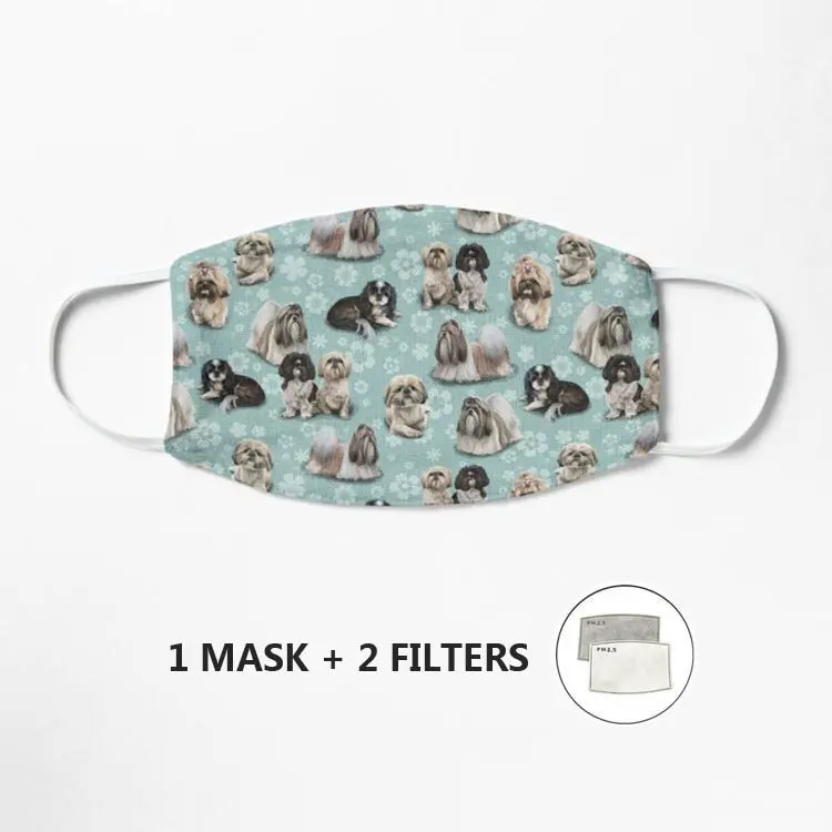 Маска Shih Tzu Mascarilla защитная Пылезащитная Антибактериальная маска унисекс для