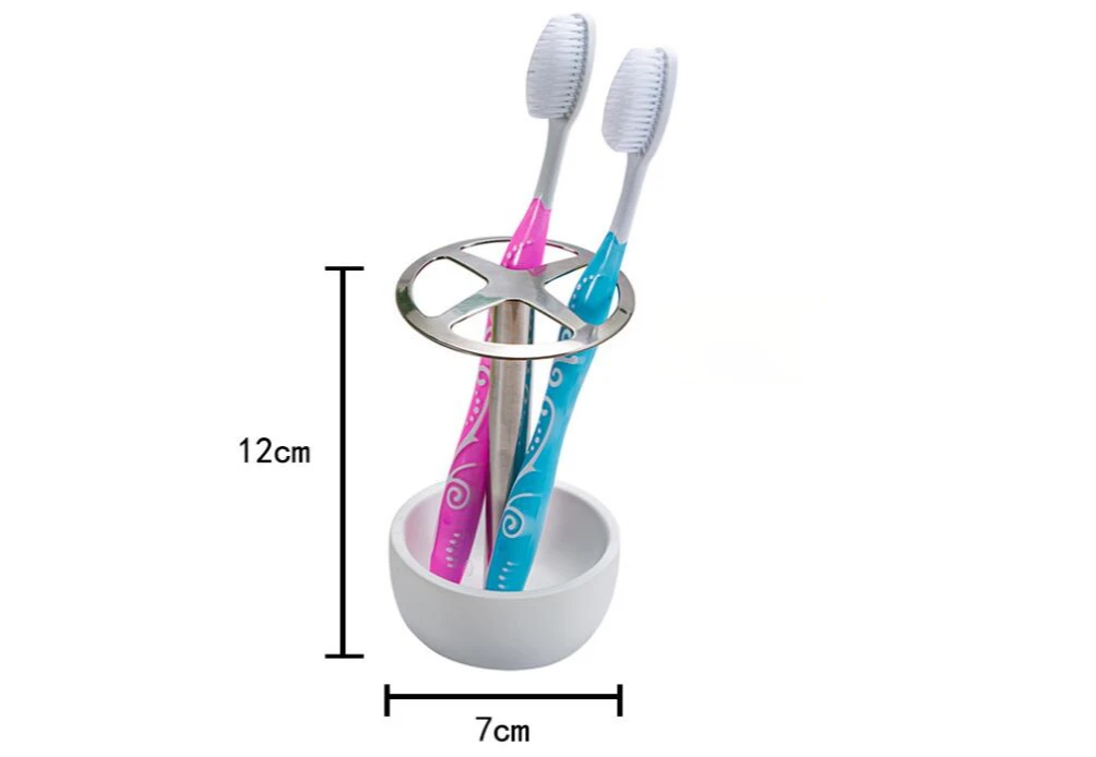 Bathroom Holder Toothpaste OrganizerStorage Toothbrush Stainless Steel Rack Jian 