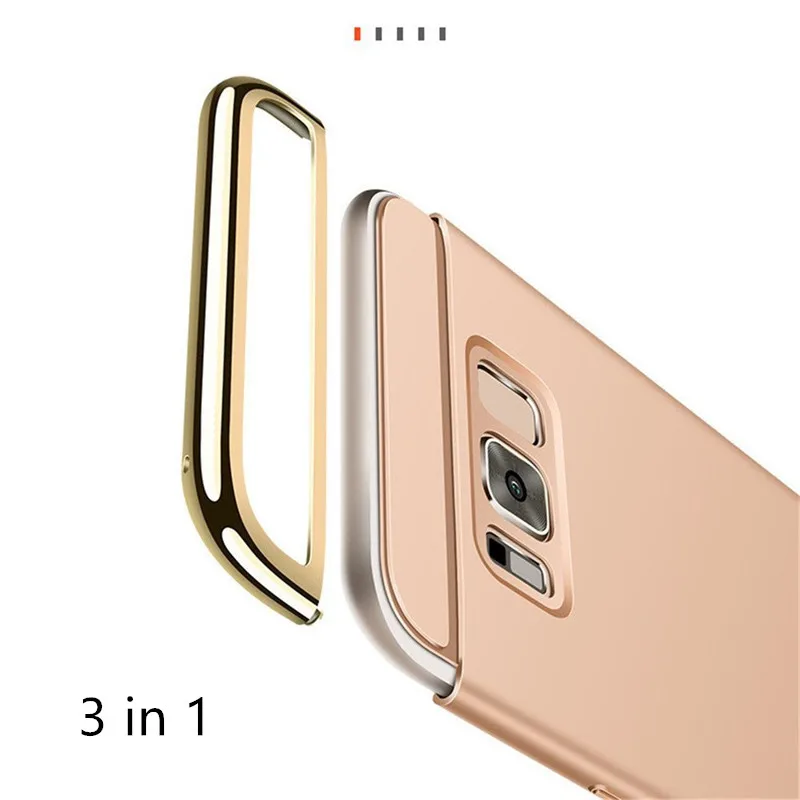 Роскошный чехол 3 в 1 для samsung Galaxy S6 S7 Edge S8 S9 S10 Plus жесткий чехол для samsung Galaxy Note 8 9