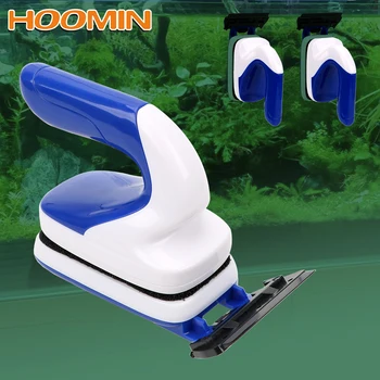 

HOOMIN Fish Tank Brush Magnetic Algae Scraper Floating Clean Glass Aquarium Brush Super Suction Magnetism Brushes Cleaner Tool