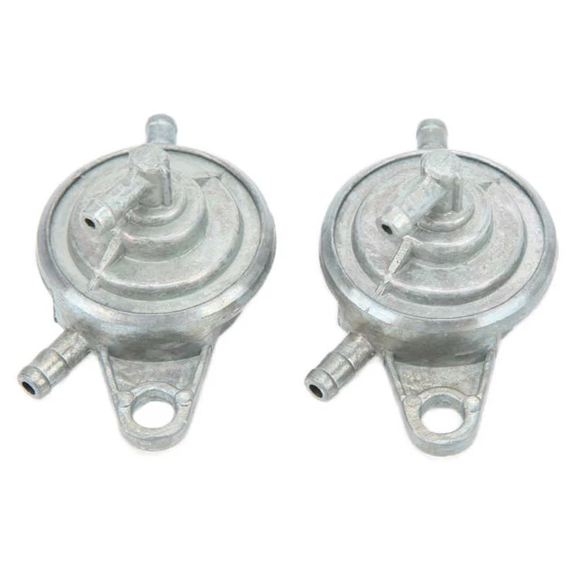 Silver Fuel Pump Valve Petcock With Filter Low-tension Switch Replacement  For Gy6 50cc 60cc 80cc 125cc 150cc Atv Go Kart Moped Scooter