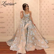 Женское вечернее платье из двух частей в арабском и Саудовской Аравии на Ближнем Востоке, длинные платья-кафтаны для выпускного вечера, Вечерние Платья с цветочным принтом, вечерние платья в Дубае