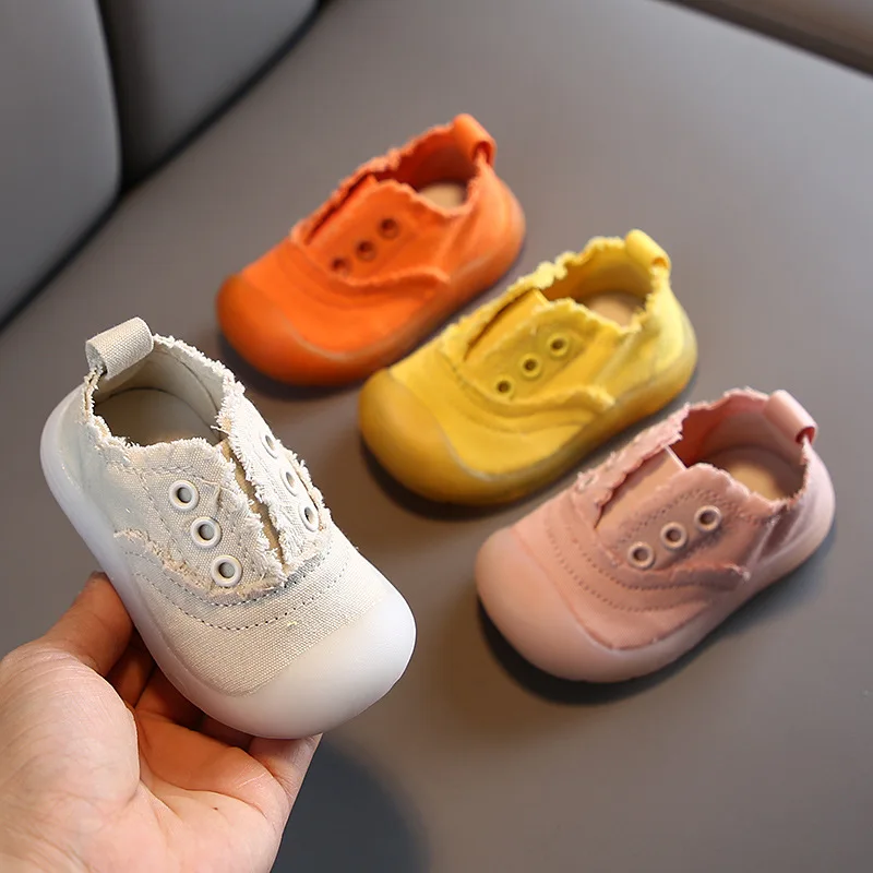 

Spring Children's Casual Canvas Shoes Baby Soft Bottom Shoes 0-2 Years Old Children's Shoes