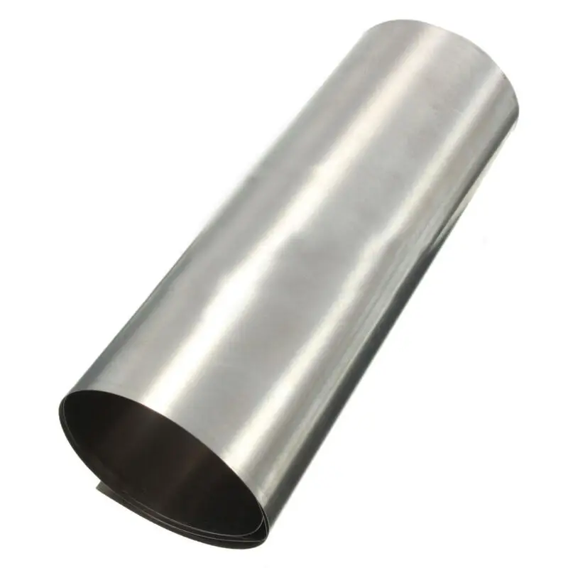 Thick 0.1mm titanium foil sheet 100x300 mm metal processing material, corrosion-resistant titanium processing