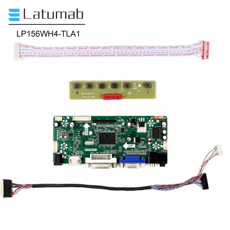 HDMI+DVI+VGA LCD Lvds Controller Converter Board Monitor Kit for CLAA156WA01A