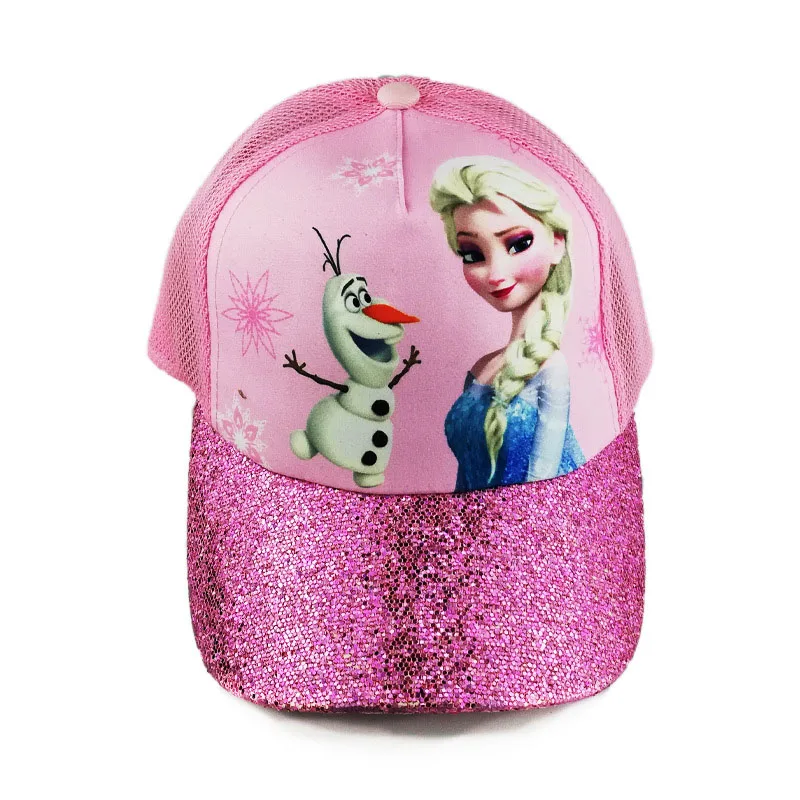 Disney Aisha шляпа Детская Солнцезащитная шляпа бейсболка с солнцезащитным козырьком сетка для девочек дышащая шляпа - Цвет: 1