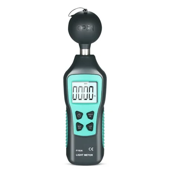 

FY836 Portable Digital Lux Meter LCD Display Handheld Luminometer Photometer Light Meter Max 200000 Lux J99Store