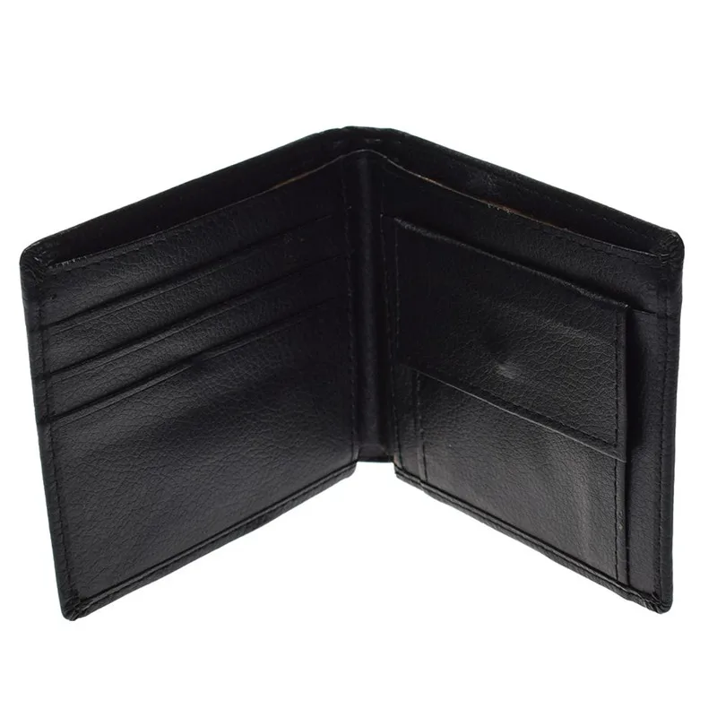 Мужской кожаный кошелек 2019 однотонные тонкие кошельки мужской короткий двойного