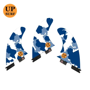 

FCSII Tri fin set G5 fins FCS2 surfboard fins upsurf logo in surf Fibreglass fin free shipping