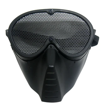 

WADSN Tactical Military Tactical Mask Full Face Metal Steel Wire Mesh Safety Mask Security Protection Airsoft Hunting Accessory