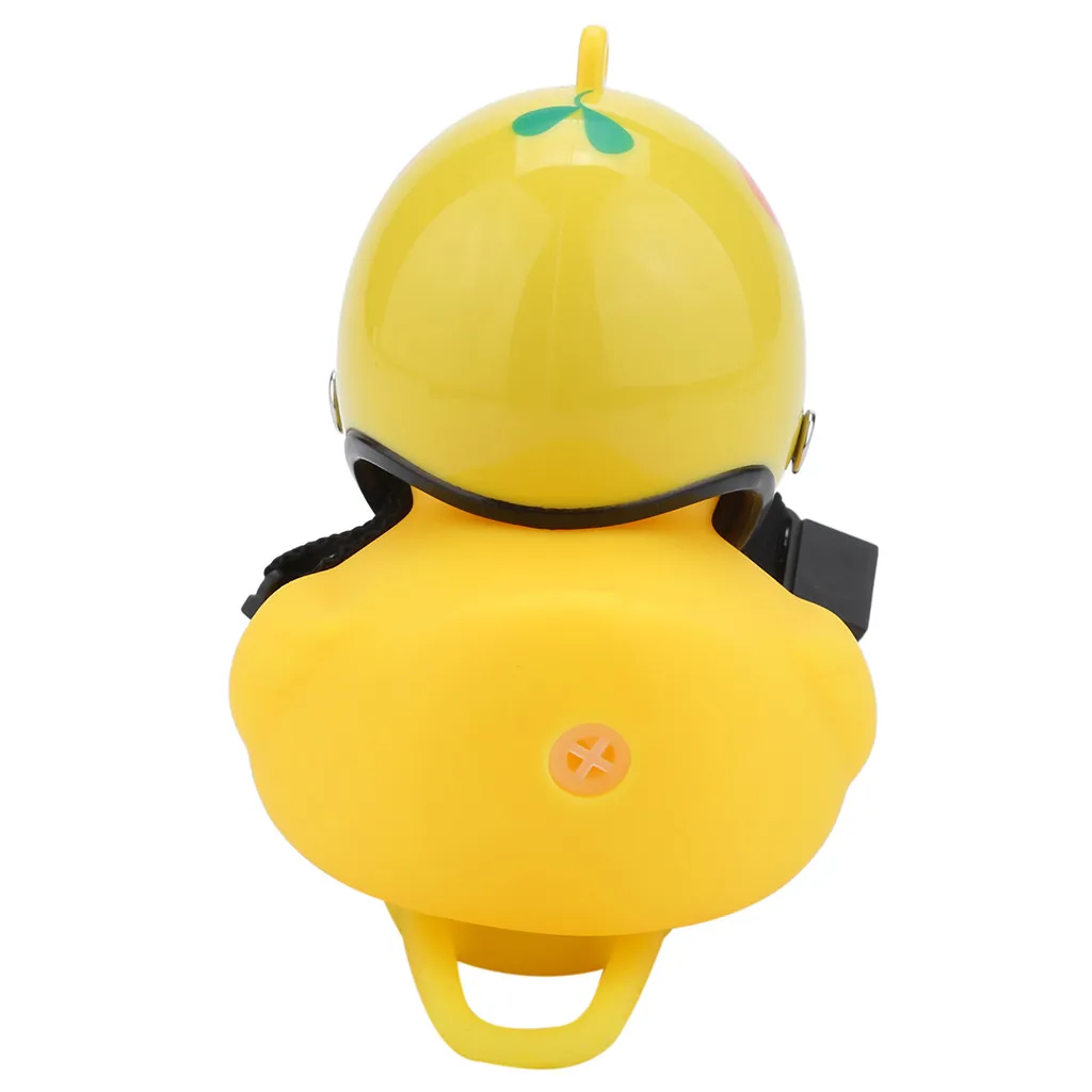 Top Bicycle Bell Duck Head Light Vibration Light Yellow Propeller Small Yellow Duck Helmet Bamboo Dragonfly Duck Shape New Hot #N 51