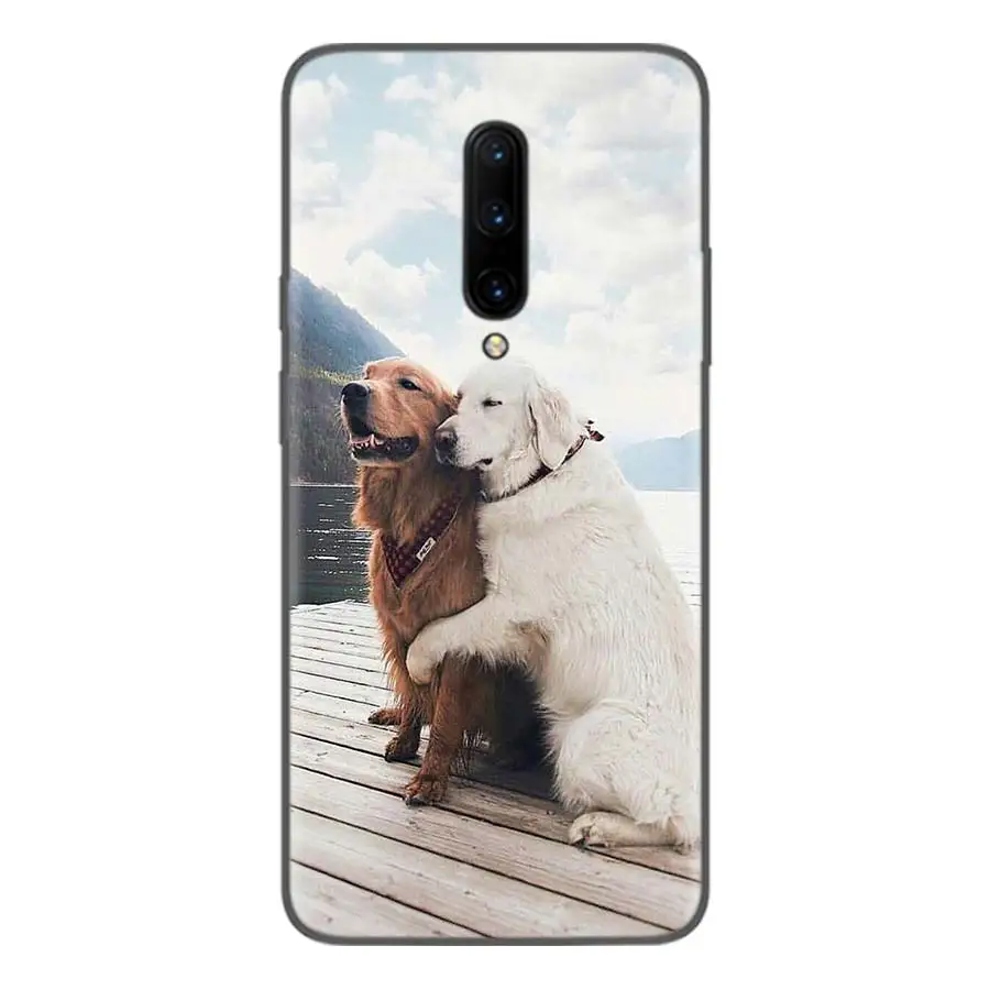 Черный чехол с милыми котами и собаками для Oneplus 7Pro 1+ 7 Pro 6 6T 5 5T 3T художественный подарок узорчатый мягкий чехол для телефона - Цвет: BS085-9