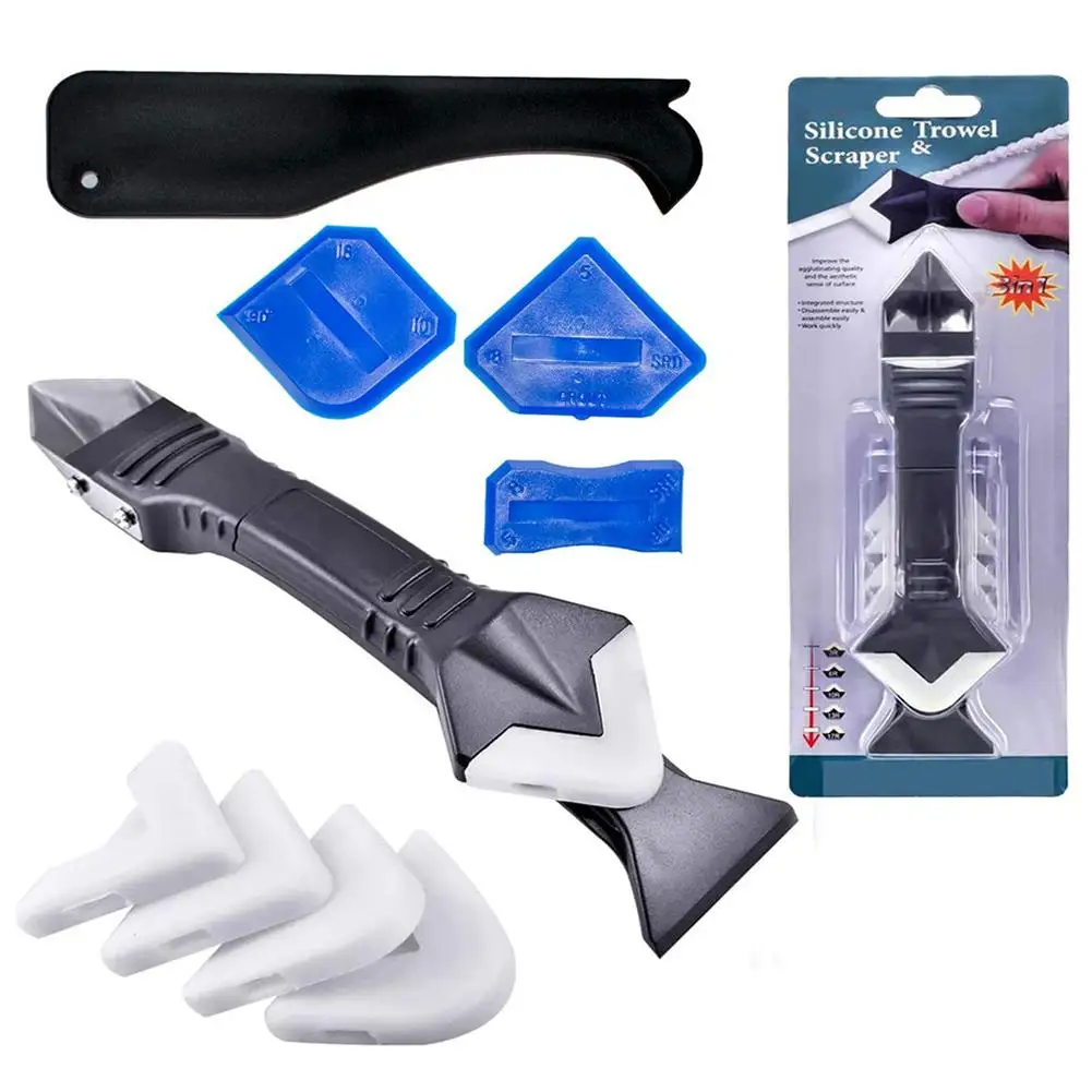 

10Pcs/Set Bathroom Kitchen Silicone Caulk Remover Sealant Scraper Grout Kit Tool is used to remove surface bumps and depression