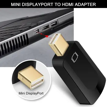 

Mini Displayport V1.2 DP 10.8Gbps Thunderbolt To HDMI Adapter 12Bit Cable For MacBook Pro Stable Signal Transmission