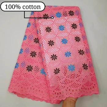 

Hot Selling 100% Cotton African Dry Lace Fabric Nigerian Lace Fabric 2019 High Quality Swiss Voile In Switzerland