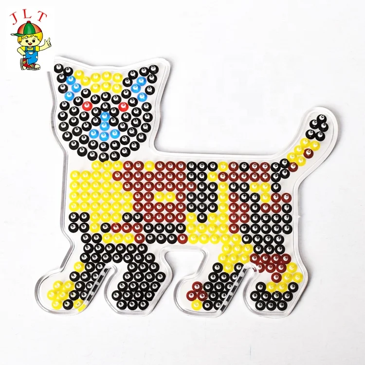 5 шт. 3D головоломки игрушки для детей Pegboards шаблоны для 5 мм Хама бусины игрушки предохранитель бусины - Цвет: 01