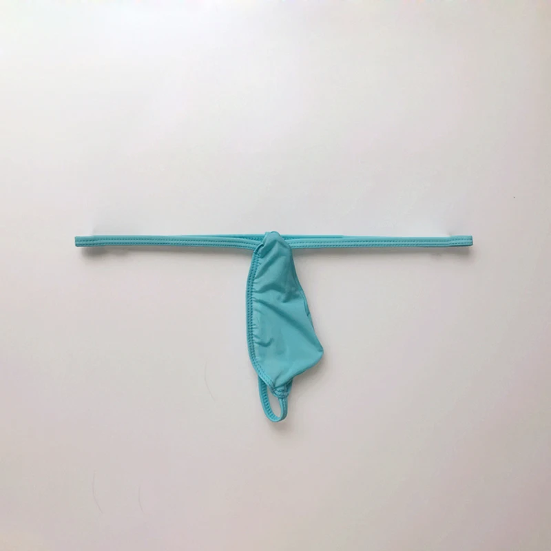 

Men's Thong Solid Color Low Waist G-Strings Sexy Breathable Seamless Stretch Panties Male Underwear