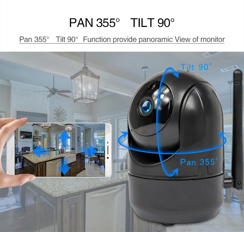 1620P Wireless IP Camera Wifi 360 CCTV Camera Mini Pet Video Surveillance Camera With Wifi Baby Monitor ycc365 1080P Smart Home