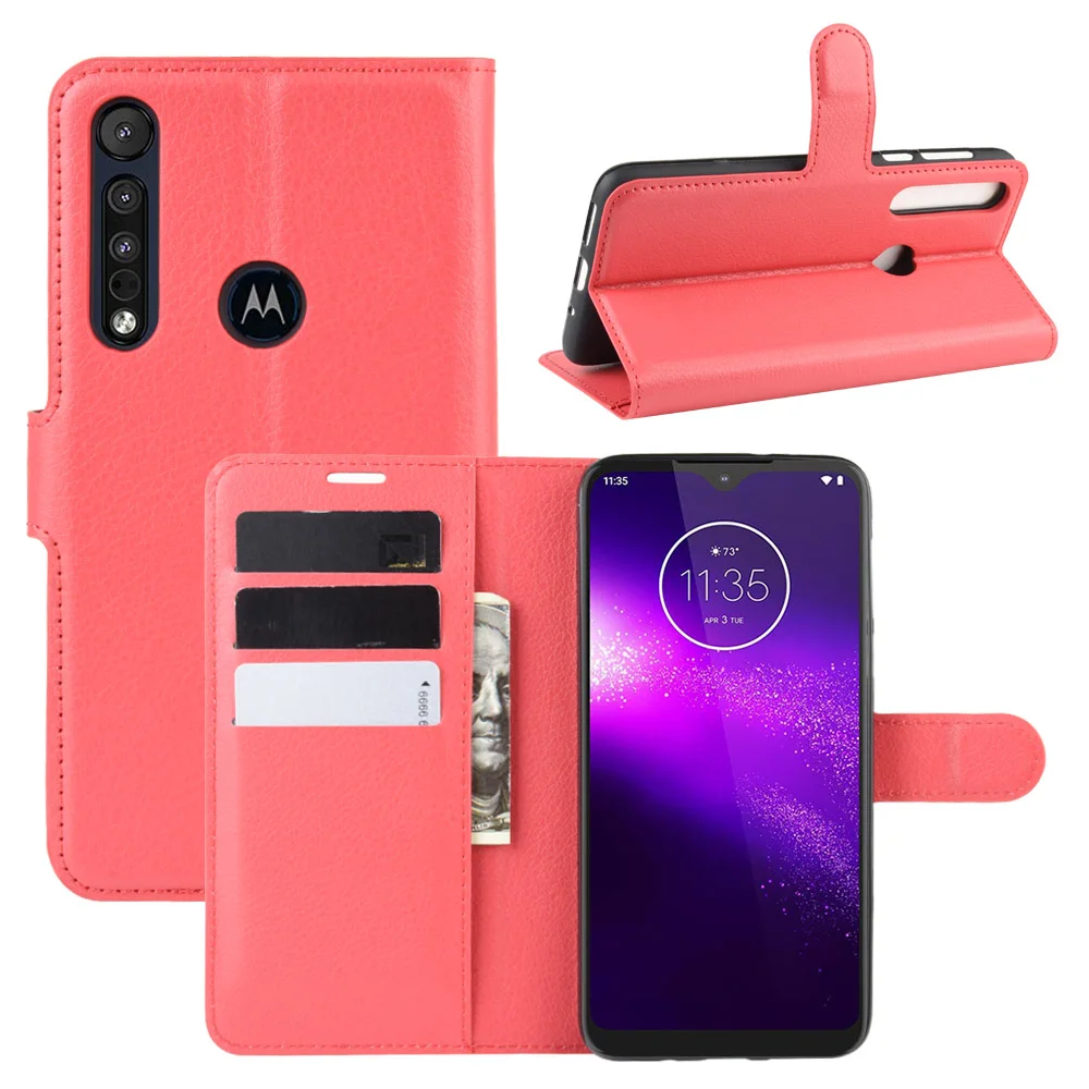 Для Motorola MOTO One Macro Чехол G 8 Play Флип кожаный бумажник чехол держатель для карт Телефон Coque черный чехол-книжка для MOTO G8 Play сумка