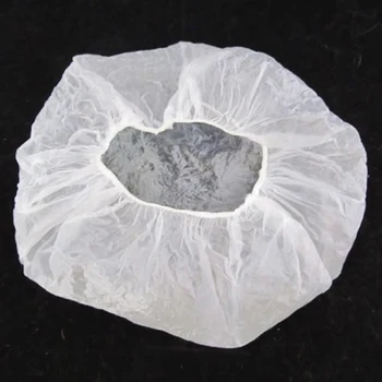 

100Pcs/Set Shower One-Off Bathing Elastic Cap Disposable Clear Spa Hair Cap Salon Hotel Bathroom Products