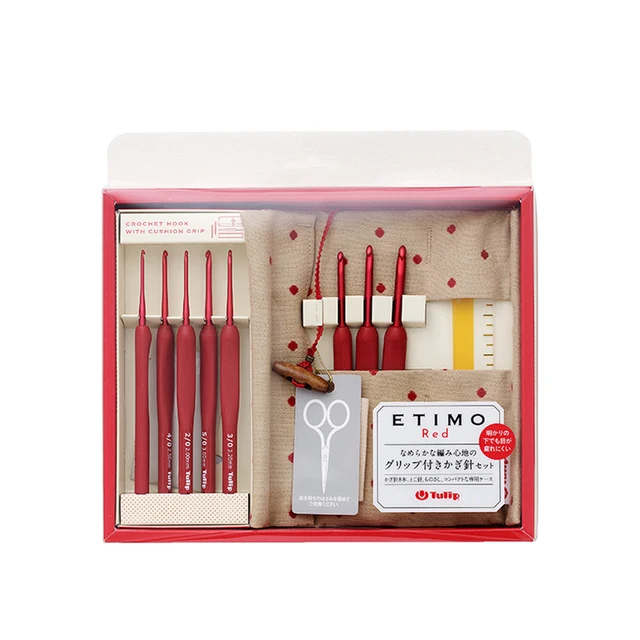 Tulip ETIMO RED Crochet Hook Set - 1,8 to 5 mm ✓ Wollerei