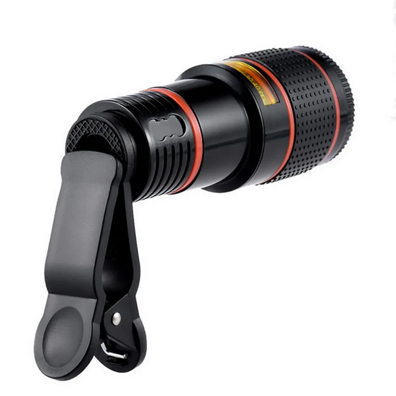 

New 8X 12X Mobile Phone Camera Lens Zoom Telephoto Lens External Telescope with Universal Clip for Iphone Camera Lens Smartphone