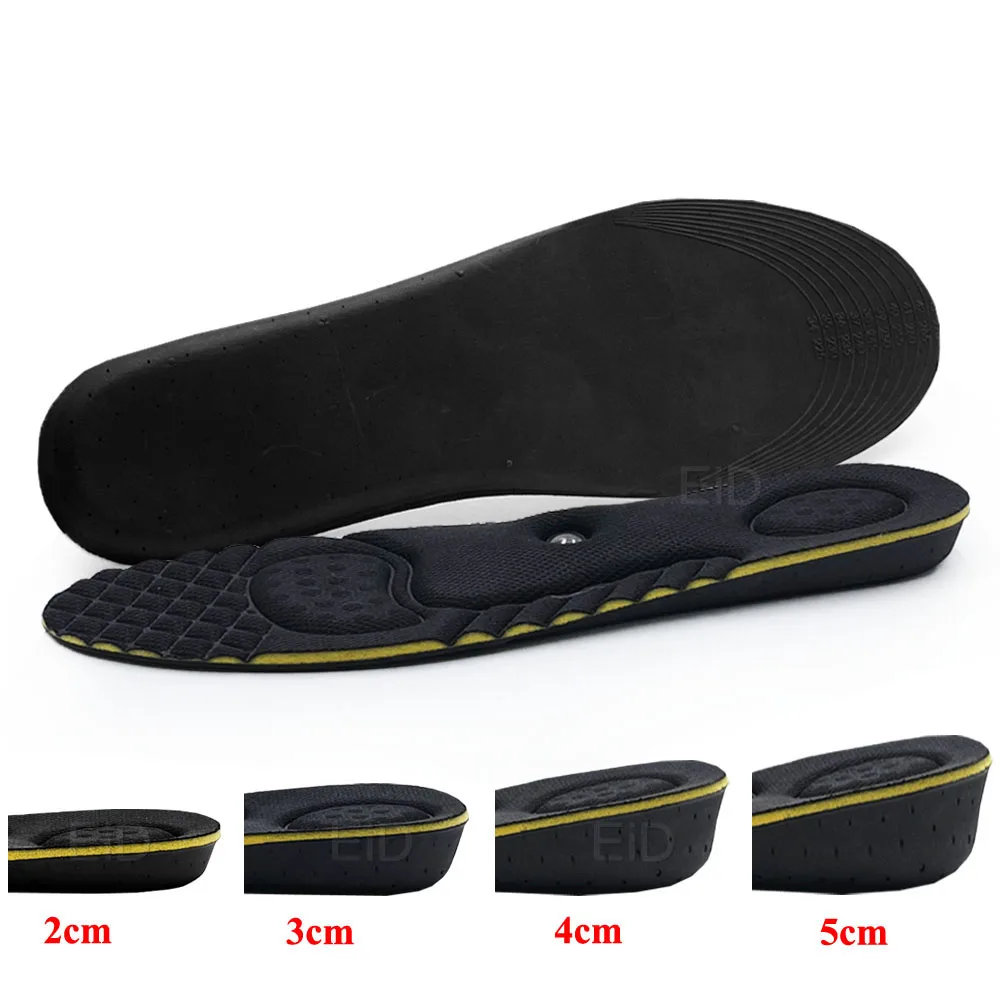 EiD Magnet massage Height increase insoles for women men 2/3/4/5 cm up invisiable arch support orthopedic insoles Heighten Lift