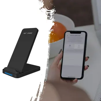

USB Double Coil Mobile Phone Desktop Stand Wireless Charging Holder 10W Fast Charging Mobile Phone Fast Charger