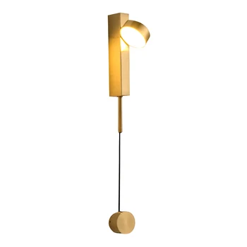 

Living Room Home Decor Iron Art Knob Switch Stairs Rotation Dimming Balcony Bedroom Nordic Style LED Wall Light Sconces Modern