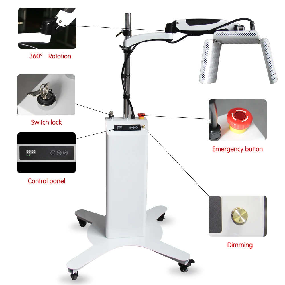 US $1.566.15 Home Use Multifunction Pdt Beauty Colorful For Hair Photon Acne Remover Machine Infrared Led Red Light Therapy