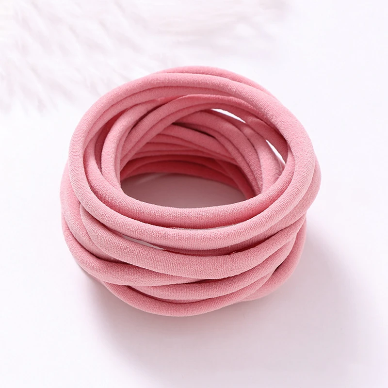 baby accessories designer 10Pcs/Set Ins Nylon Baby Headband Girls Elastic Hair Bands For Children Traceless Accessories Infant Handmade Basic Headbands custom baby accessories