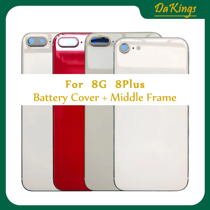 High Quality Housings for iphone 8 8 Plus 8P Back Housing Battery Door Cover Middle Frame Chassis with Glass Assembly CE or Not