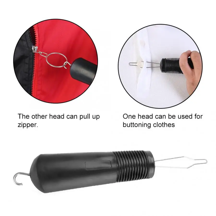 Dressing Stick 1 New Button Hook Helper - One handed Easy Buttoning  Arthritis Home Aid Tool Helper Kit Zipper Puller - AliExpress