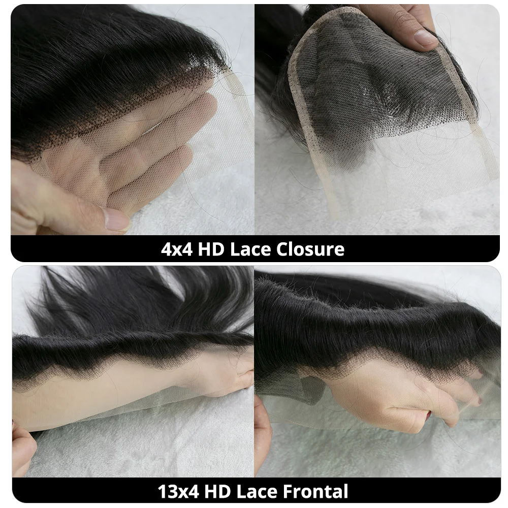 13x4 5x5 Brazilian Straight Human Hair Lace Frontal Closure Swiss Lace 100% Human Remy Hair Natural Hairline 4X4 Lace Closure