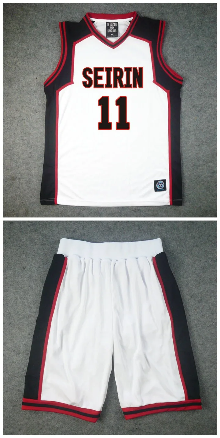 Баскетбольный мяч Kuroko's Kuroko No Basket Seirin High School No.11 Tetsuya жилет для косплея