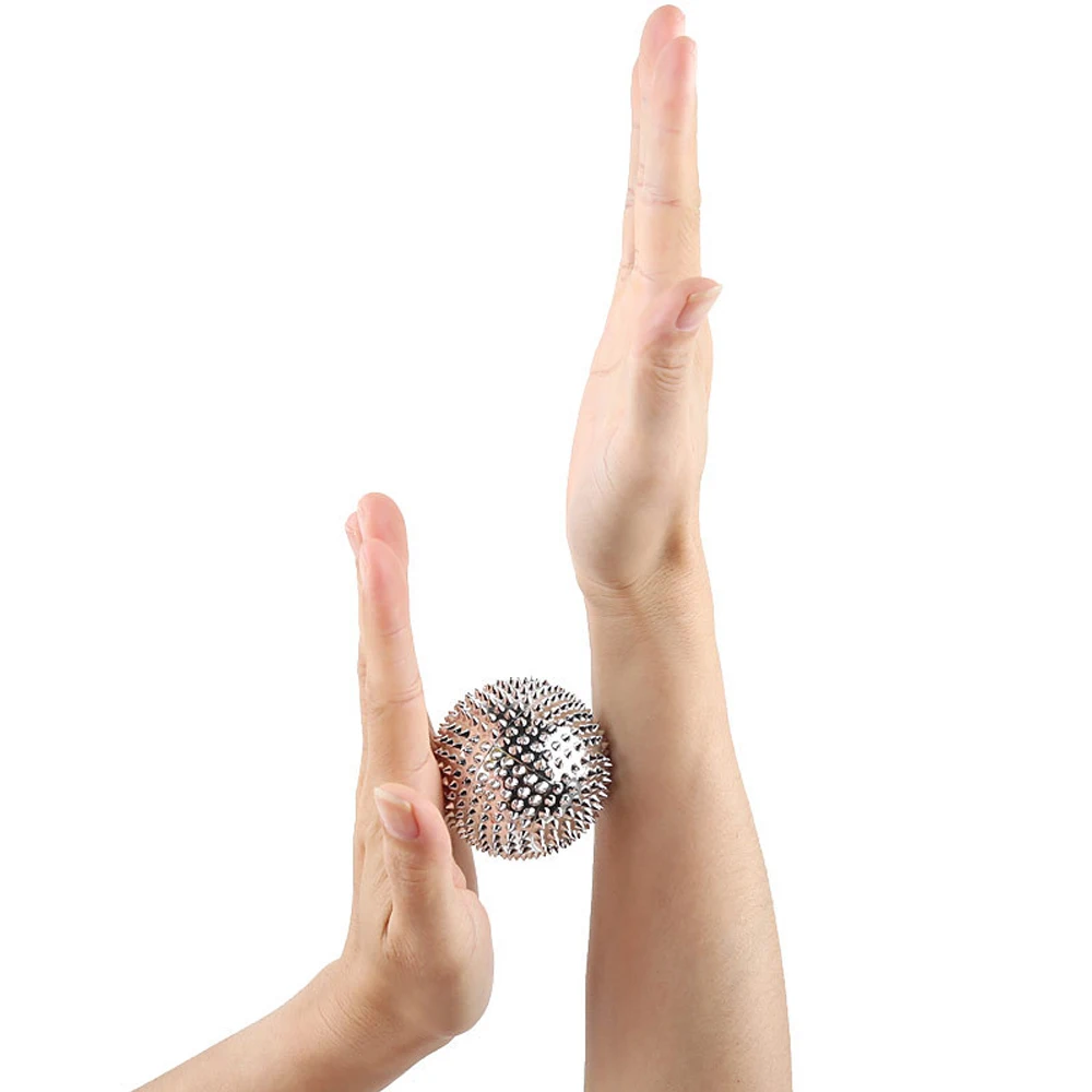 9 шт./лот акупунктурный мяч для рук, массаж иглой, гандбол, магнитные кольца для массажа пальцев для здоровья, кровообращение