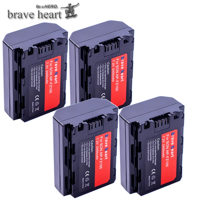 Новейший 2400mah rechargeable NP FZ100 литий-ионный аккумулятор для sony np-fz100, BC-QZ1, sony a9, a7R III, a7 III, Cameras камер