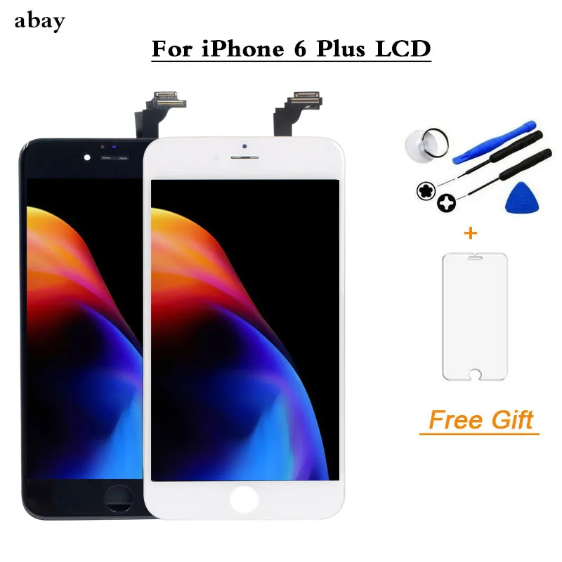 5 5-дюймовый ЖК-дисплей для iPhone 6 Plus сенсорный экран дигитайзер в сборе запасные