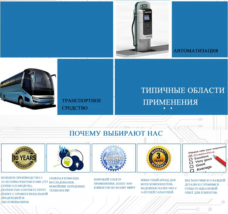 7 дюймов HMI интеллигентая(ый) на тонкопленочных транзисторах на тонкоплёночных транзисторах ЖК-дисплей Управление модуль HMI Управление с RS232/RS485/ttl и программным обеспечением