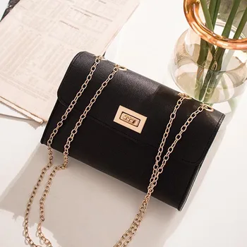 

British Fashion Simple Small Square Bag Women's Designer Handbag 2020 High-quality PU Leather Chain Mobile Shoulder Bag