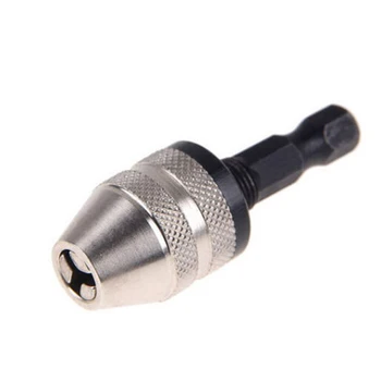 

1/4" 6.35mm Adapter Converter Hex Shank Keyless Drill Chuck Quick Change Tools Workholding Chucks Drill